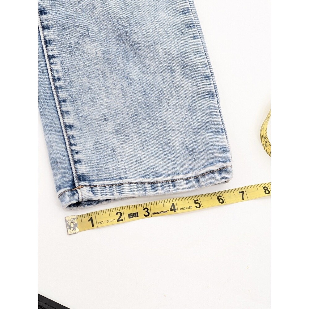 Guess Jeans Mens Light Blue Acid Wash Mid Rise Slim Tapered Jeans 34"x31" - Picture 12 of 14